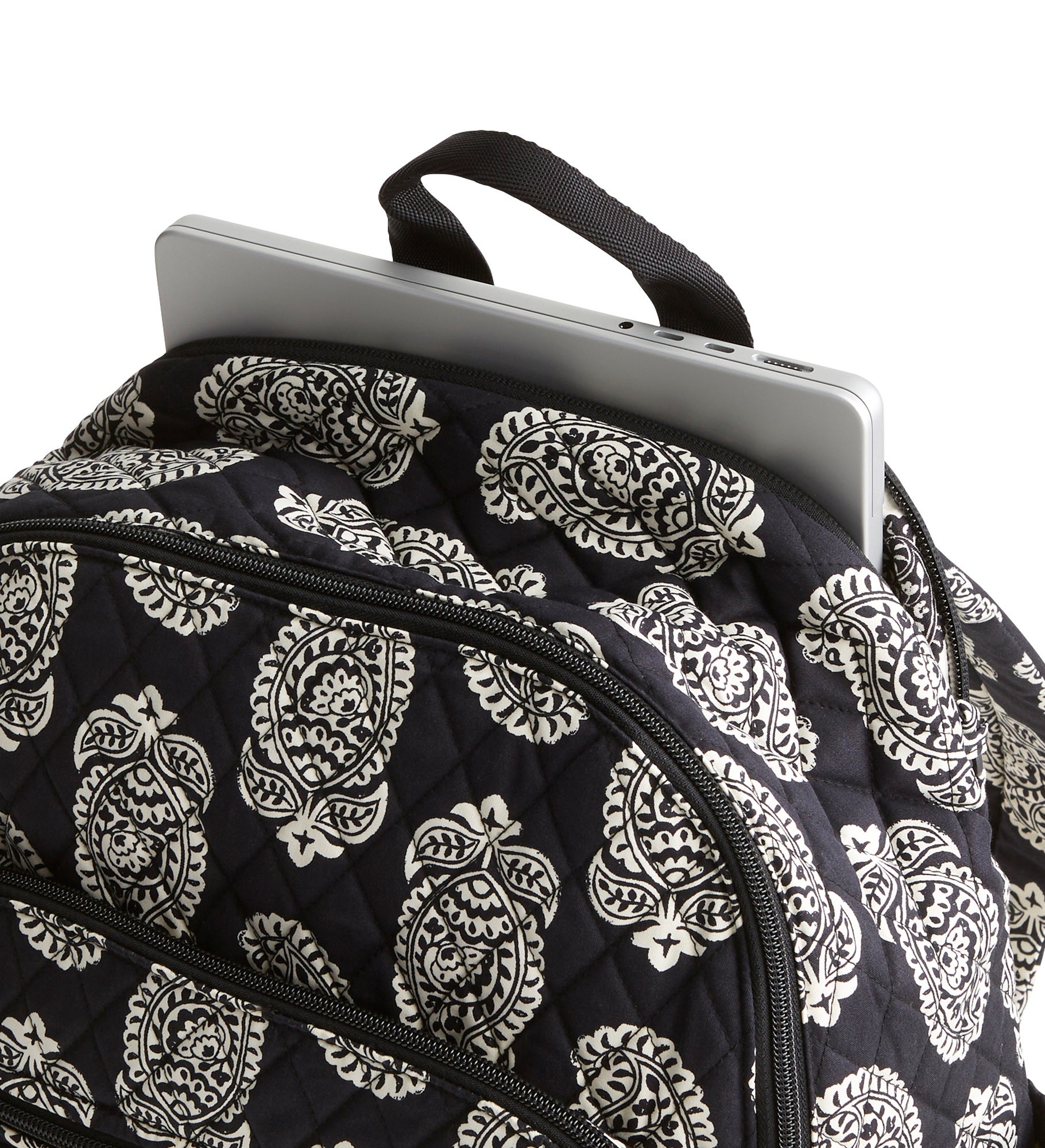 Vera Bradley Embroidered Iconic Paisley Backpack Moonless Night
