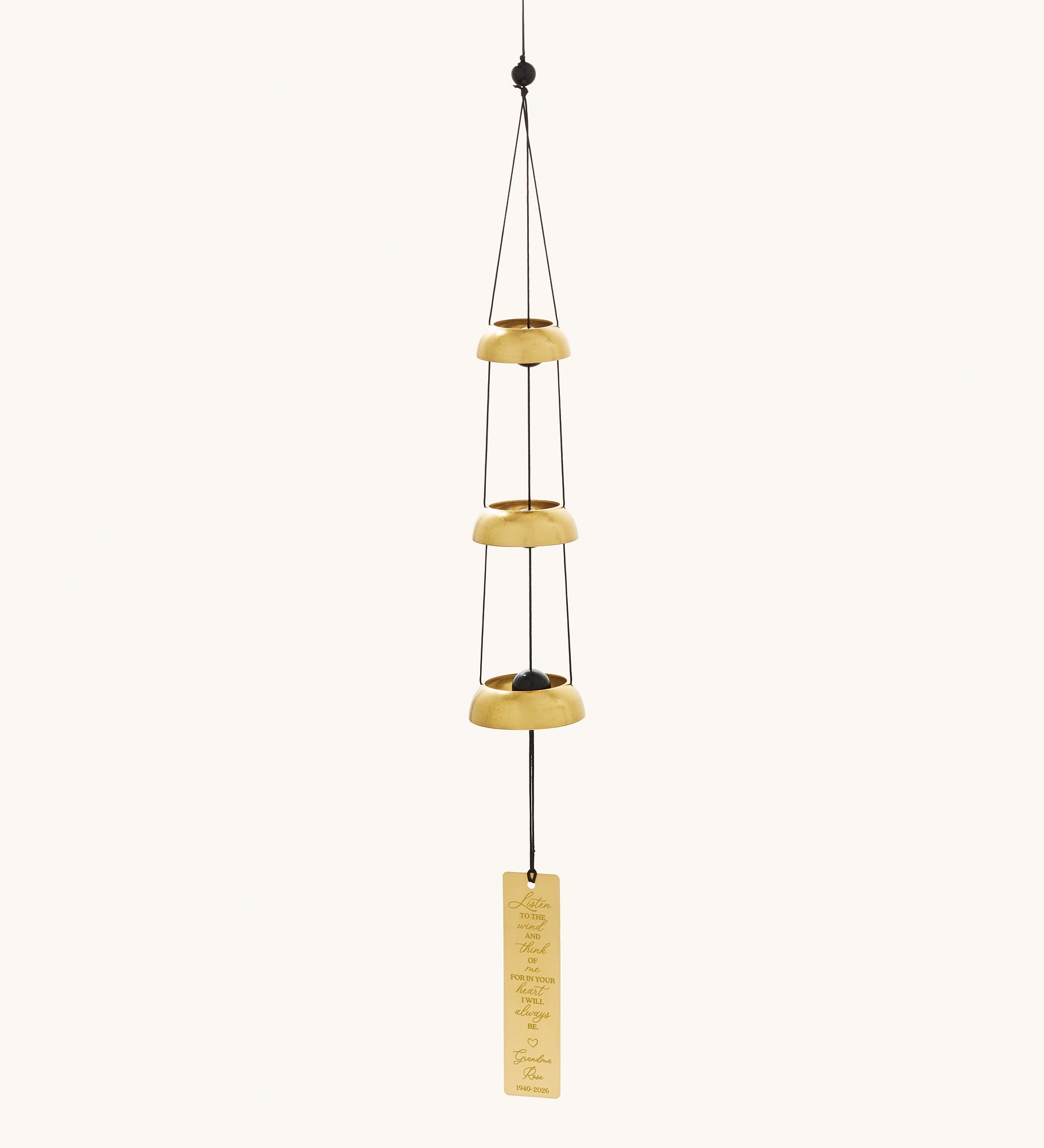 Memorial Personalized Temple Bells Windchime