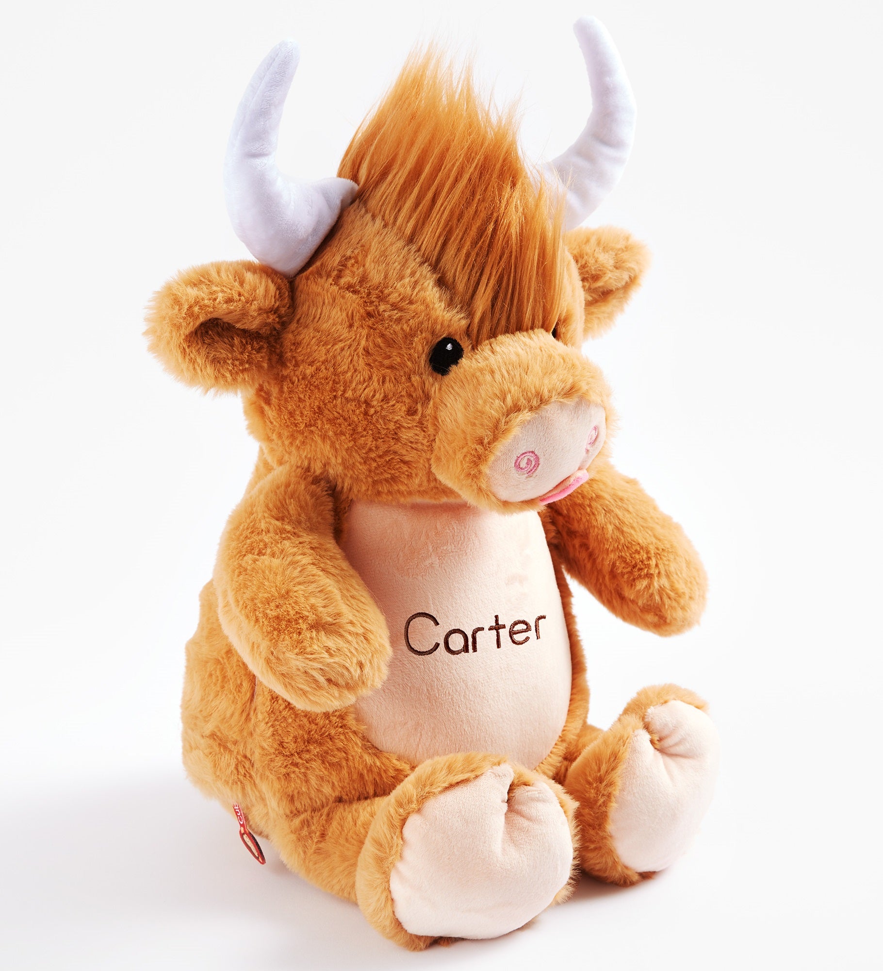 Plush Pal Embroidered Highland Cow