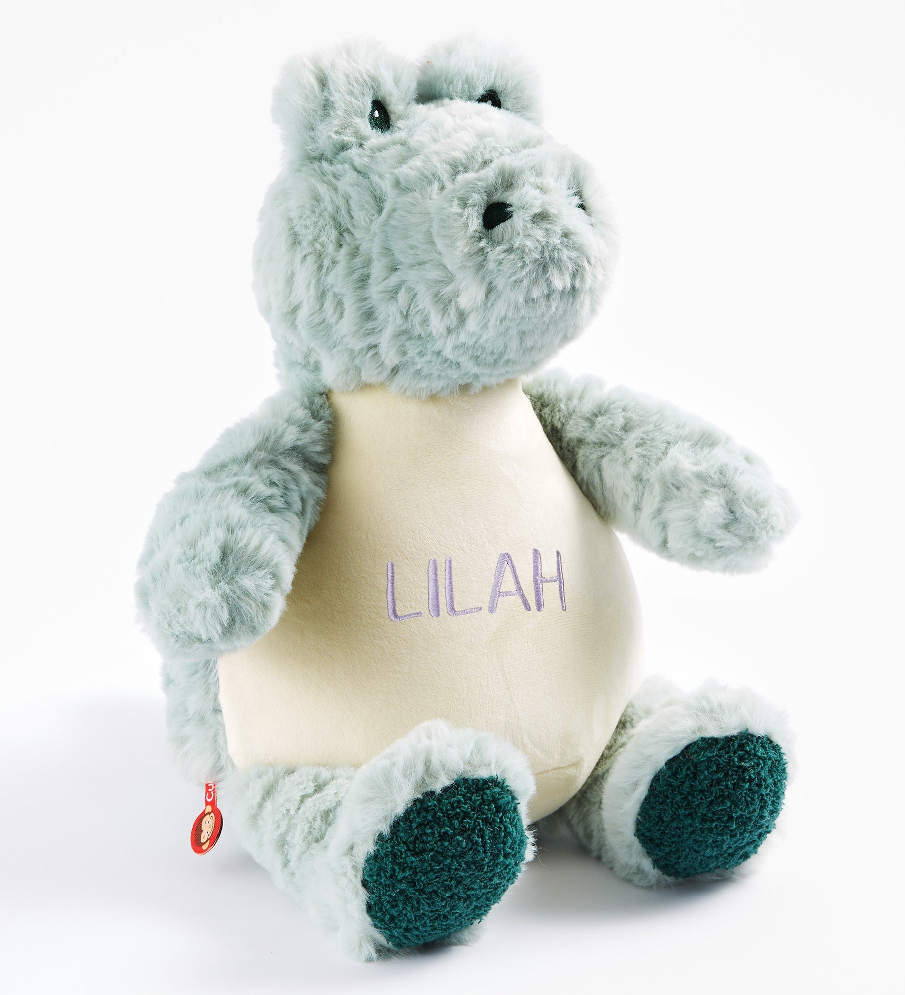 Plush Pal Embroidered Green Alligator 