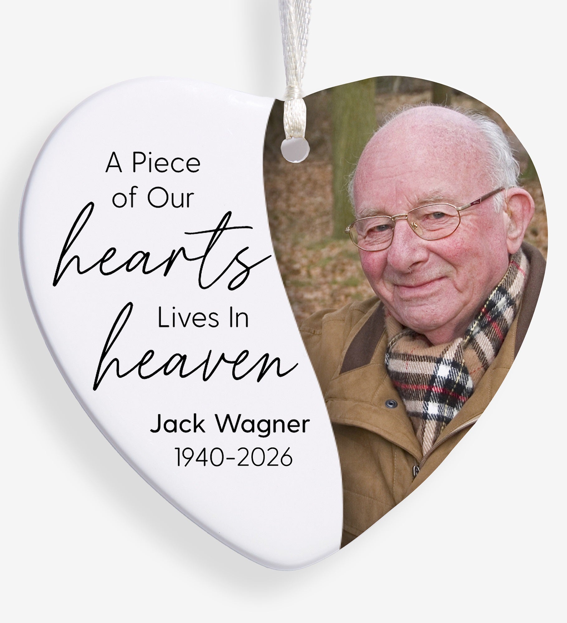 Held In My Heart Personalized Memorial Heart Ornament