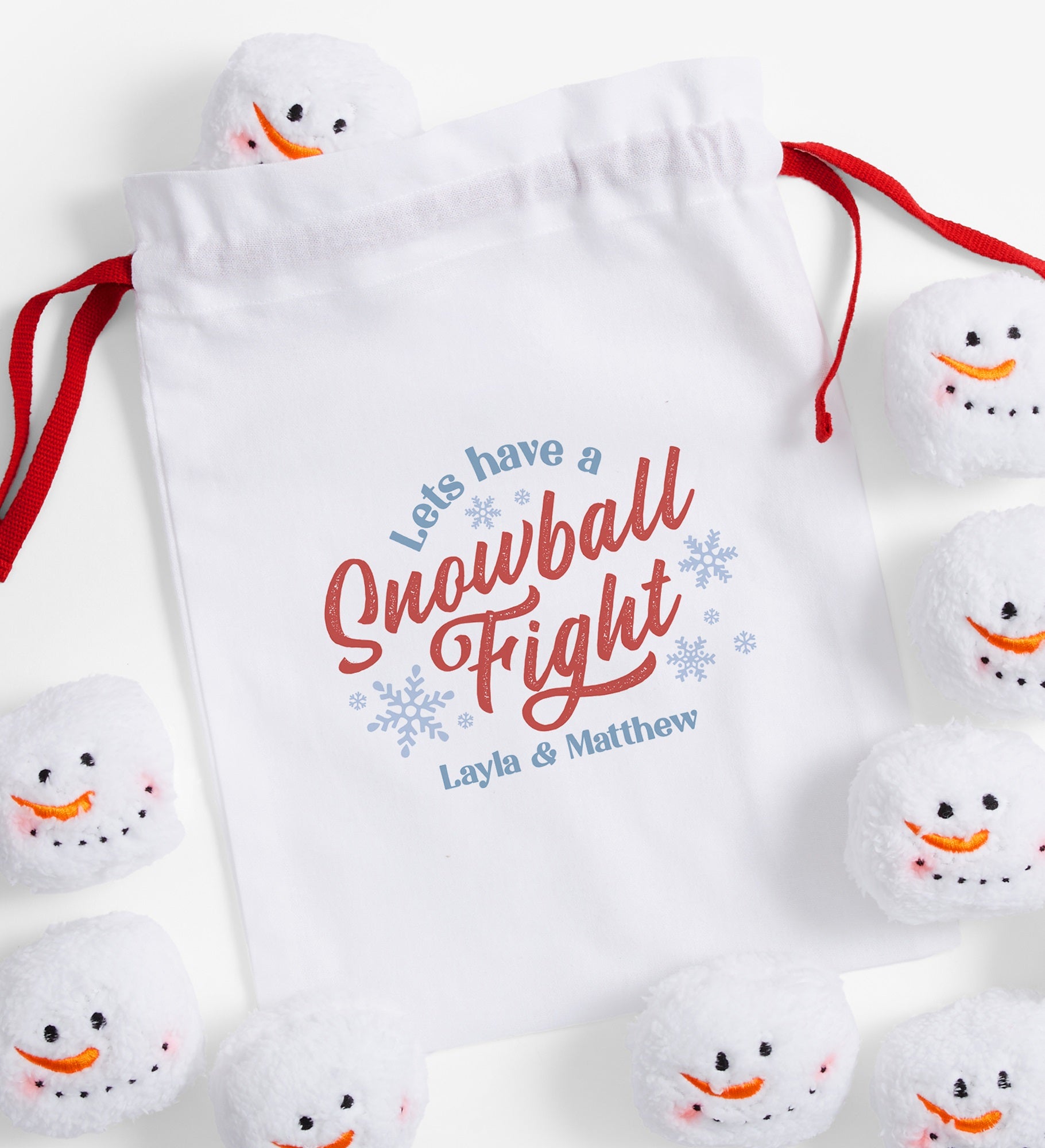 Snowball Fight Personalized 12pc Snowball Fight In A Bag