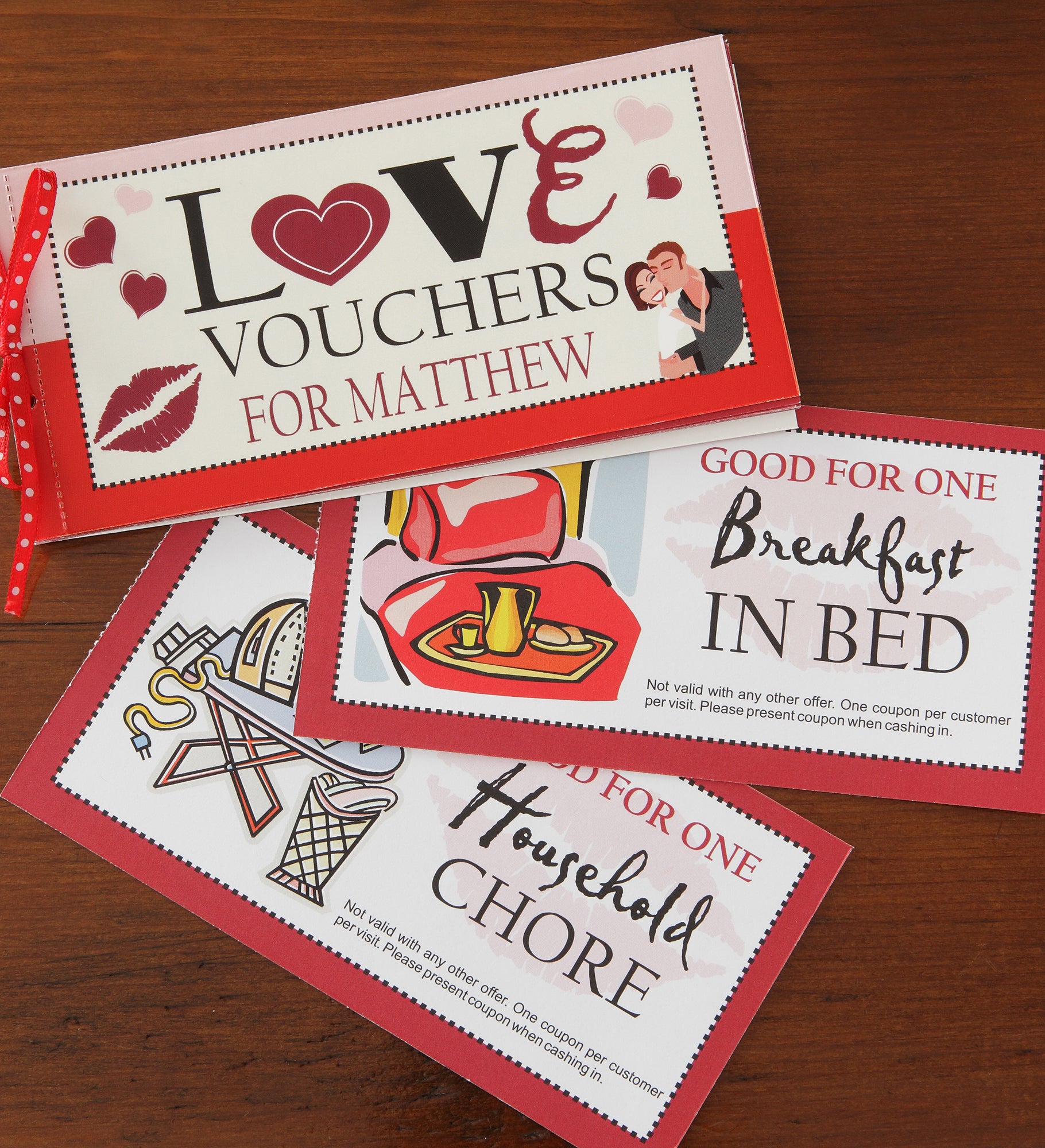 Personalized Vouchers Of Love
