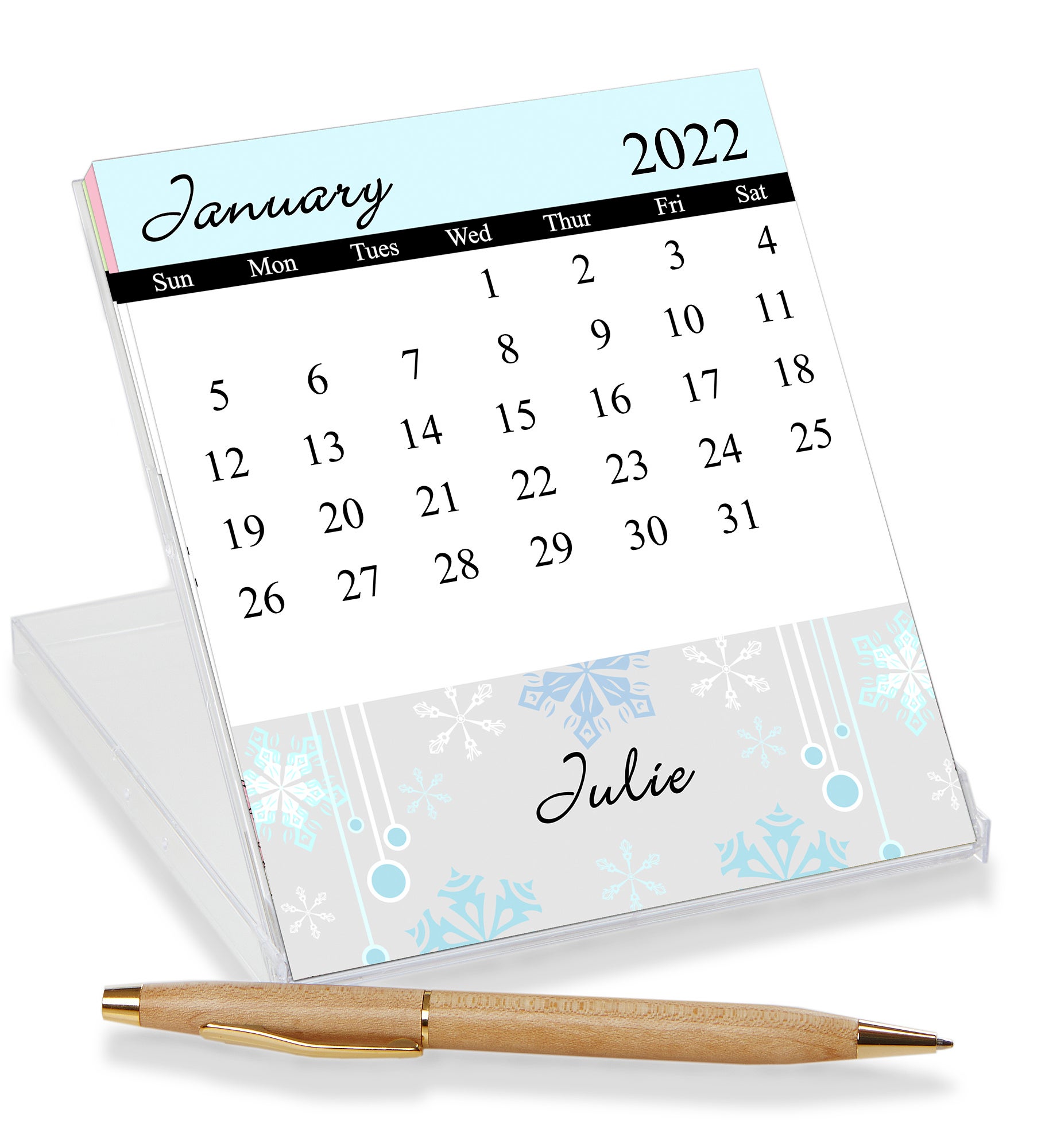 Seasons Change Personalized Desk Calendar