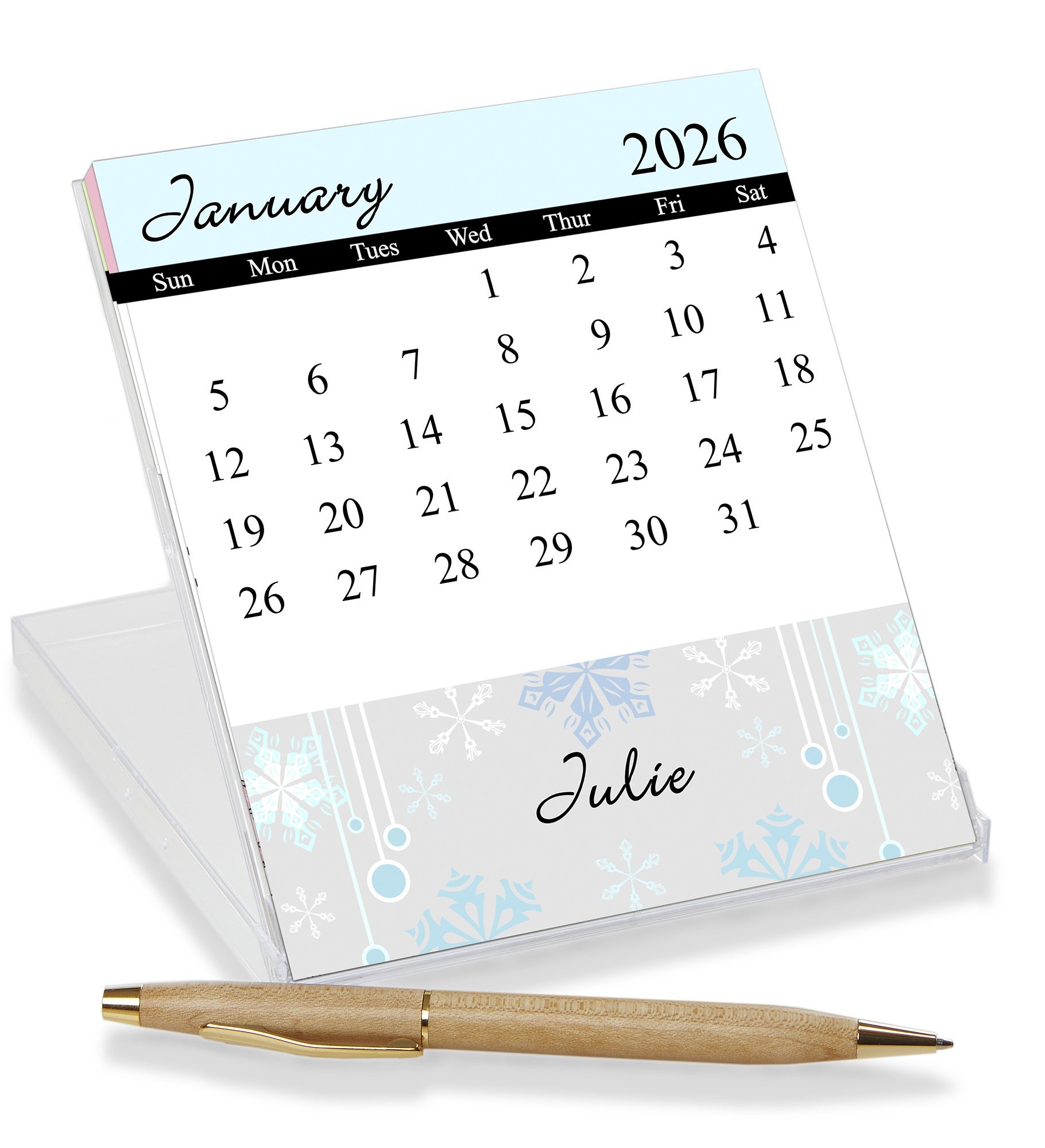 Seasons Change Personalized Desk Calendar