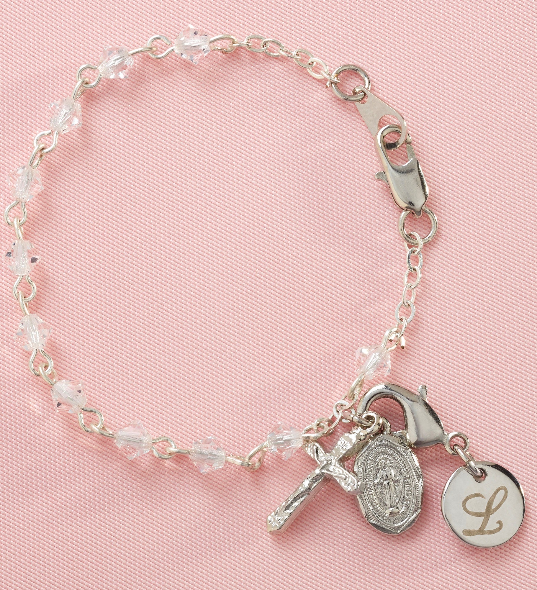 Baby Rosary Personalized Bracelet