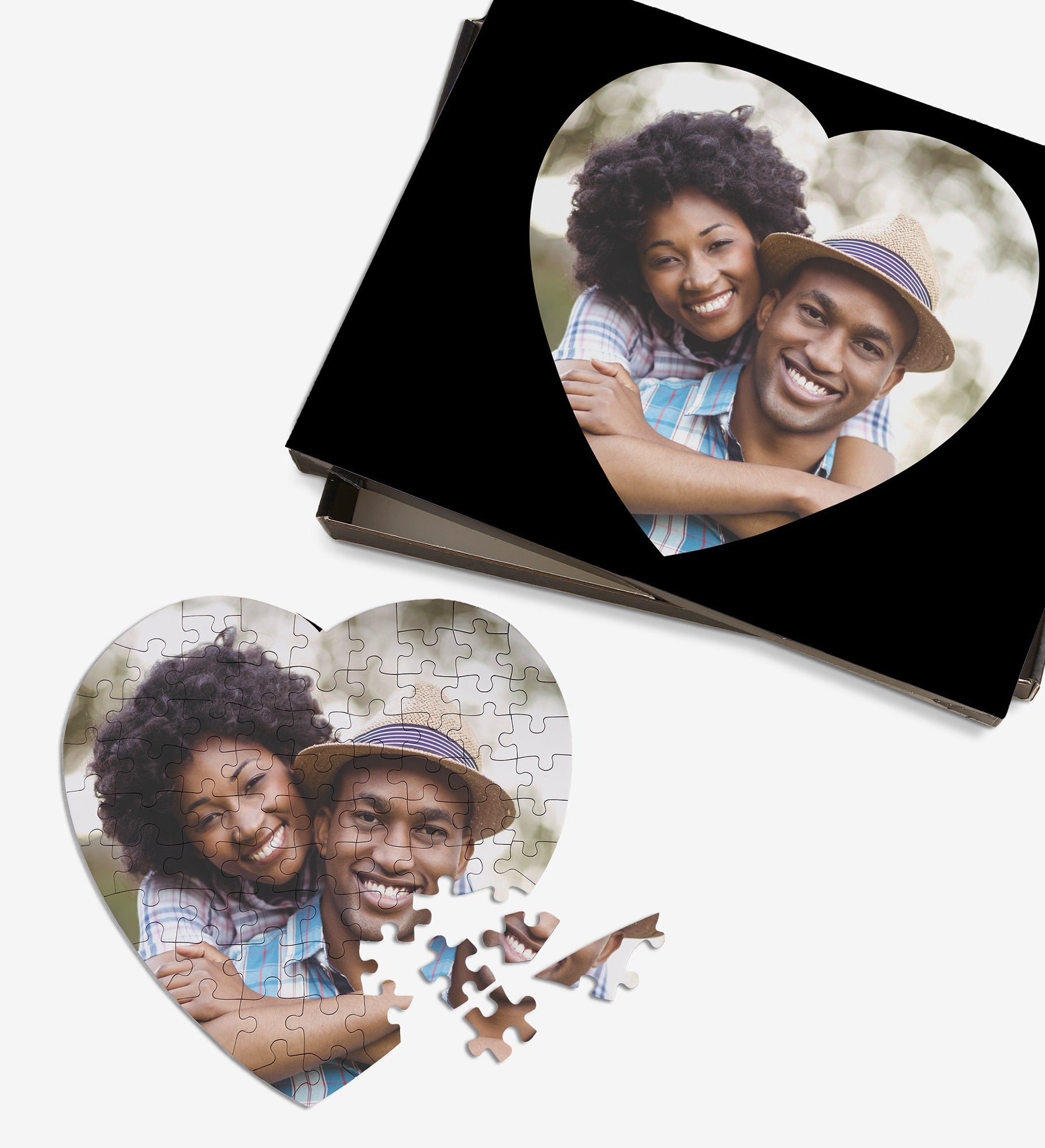 Love Connection Personalized Mini Heart Photo Puzzle