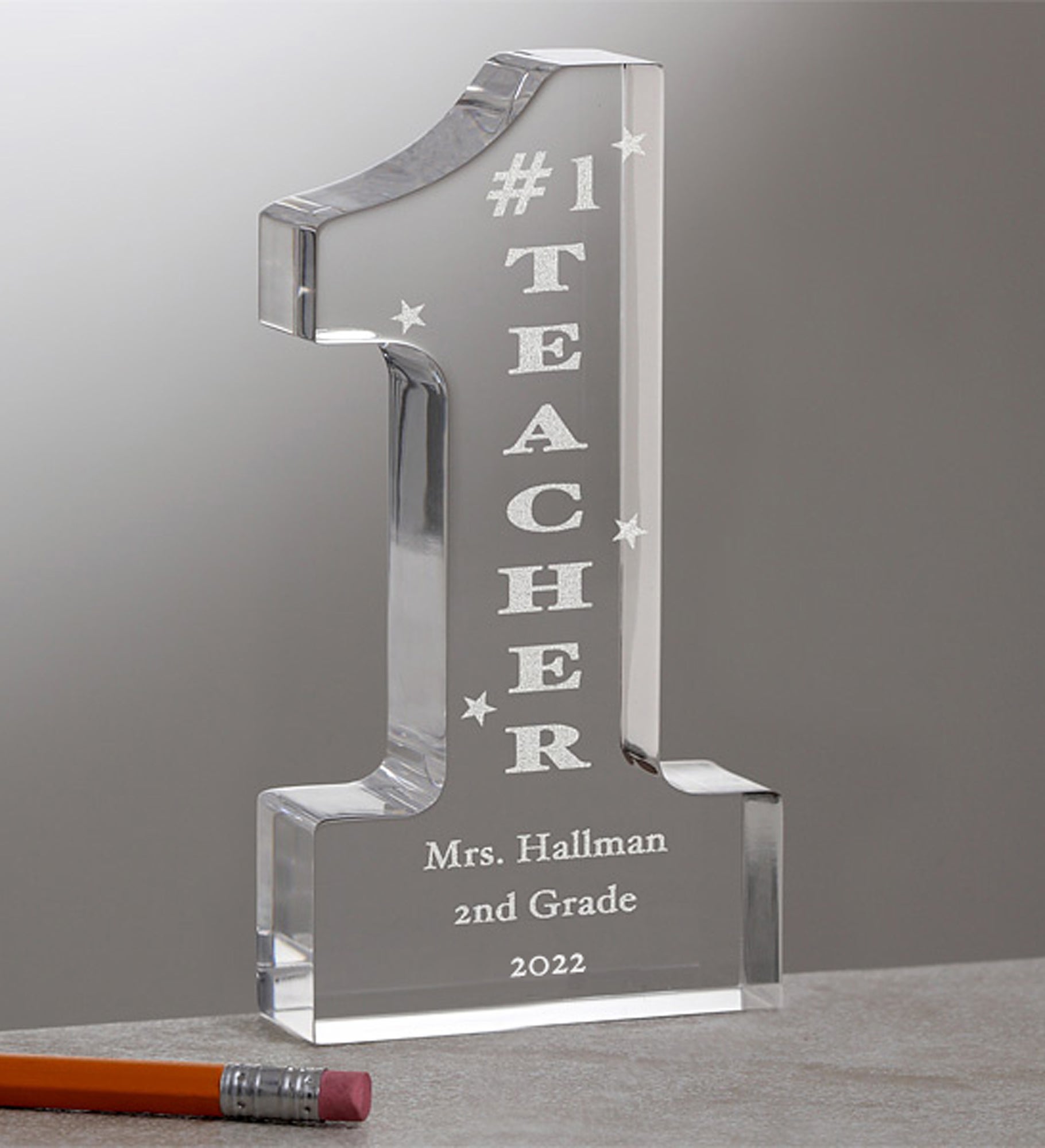 #1 Teacher Personalized Keepsake 