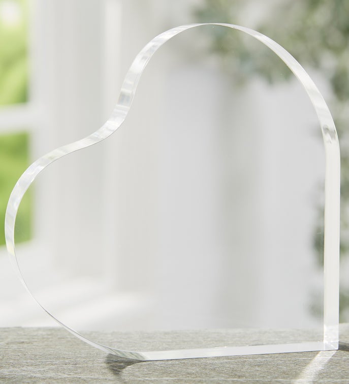 A Letter To Mom Personalized Heart Sculpture