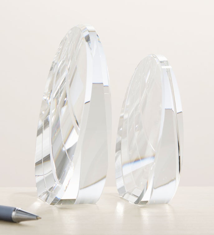 Medical Profession Round Crystal Personalized Award