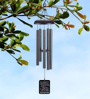 Faithful Companion Pewter Wind Chime