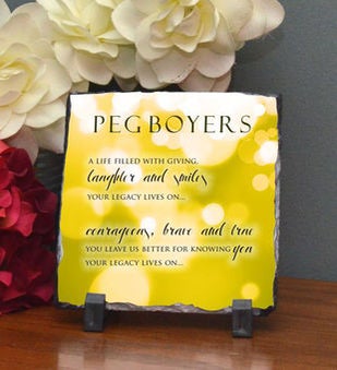 Legacy Lives On Stone Plaque