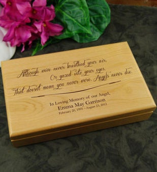 Angel Never Die Keepsake Box