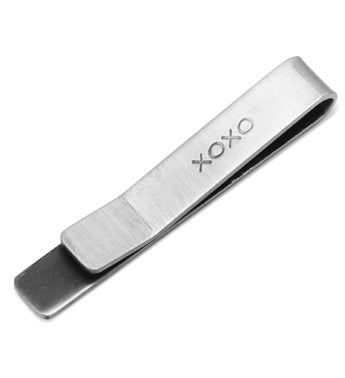 XOXO Hidden Message Tie Bar