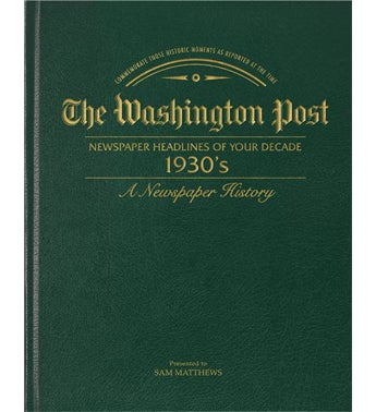 Washington Post 30s Decade Book