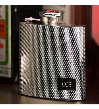 Personalized Textured Stainless Steel Flask