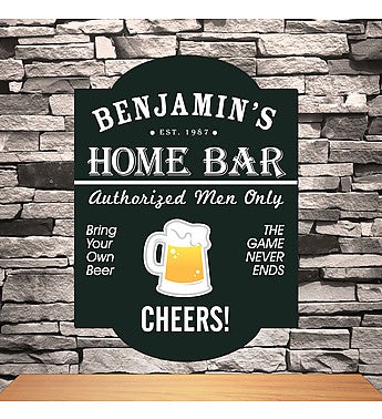 Personalized Classic Tavern Bar Signs