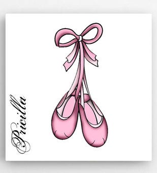 Personalized 14 x 14 Ballet Kids Canvas Sign