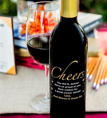 Cheers Personalized Wine Bottle