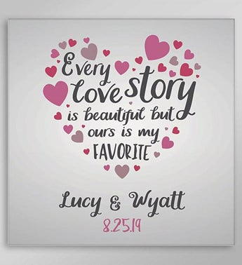 Personalized Every Love Story Canvas