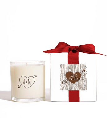 Personalized Carved Tree Candle