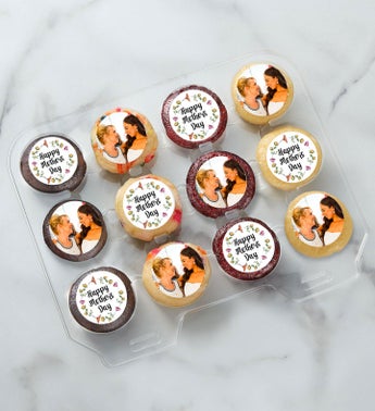 12-24 Mini Personalized Mothers Day Cupcakes
