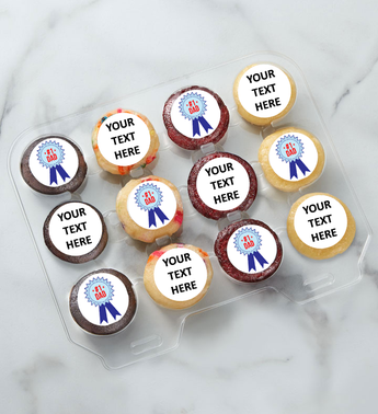 12-24 Mini Personalized Text 1 Dad Cupcakes