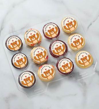 12-24 Mini Sweet Bear Air Hugs Cupcakes