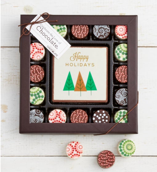 Simply Chocolate Holiday Bar & Truffles 17 pc