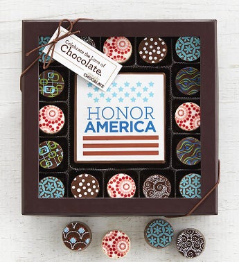 Simply Chocolate Honor America Bar  Truffles
