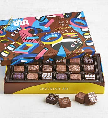 Max Brenner 18 Pc Chocolate Art Bon Bon Box