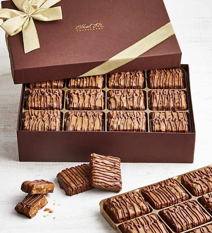 Ethel M Chocolate Covered Pecan Brittle 24pc
