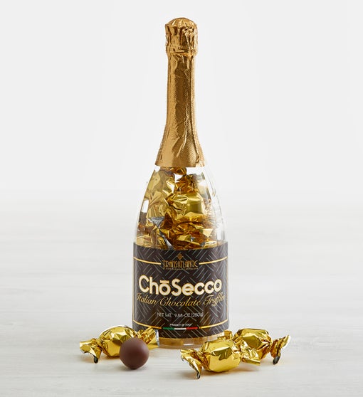 ChoSecco Italian Truffles in a Champagne Bottle