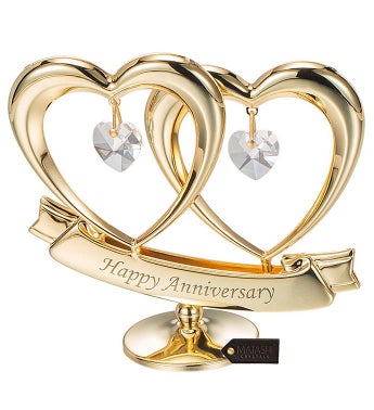Double Heart Happy Anniversary
