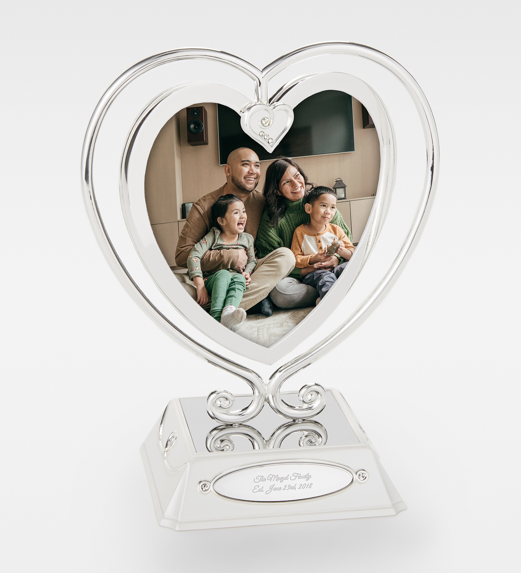  Engraved Everlasting Love Family Heart Frame