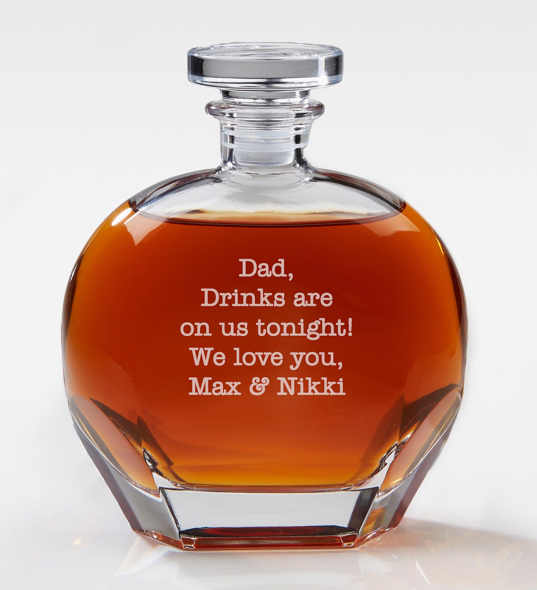  Engraved Luigi Bormioli® Whiskey Decanter For Him
