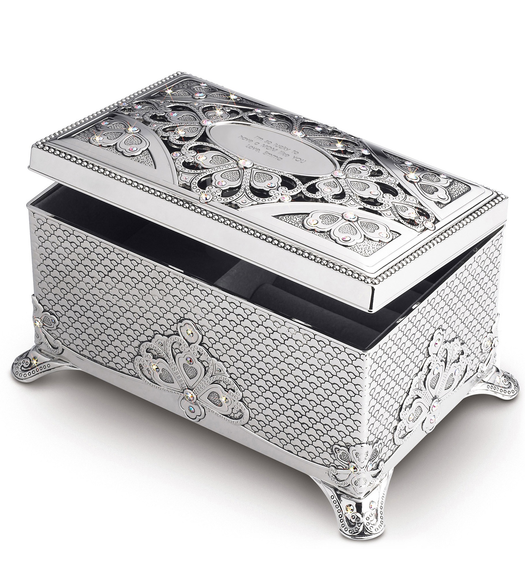 Engraved Anastasia Musical Jewelry Box