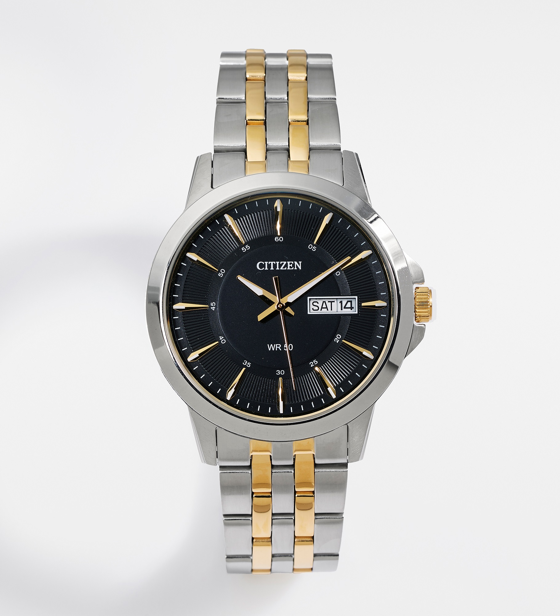  Engraved Citizen Milestone Two-Tone Steel & Gold Quartz Watch