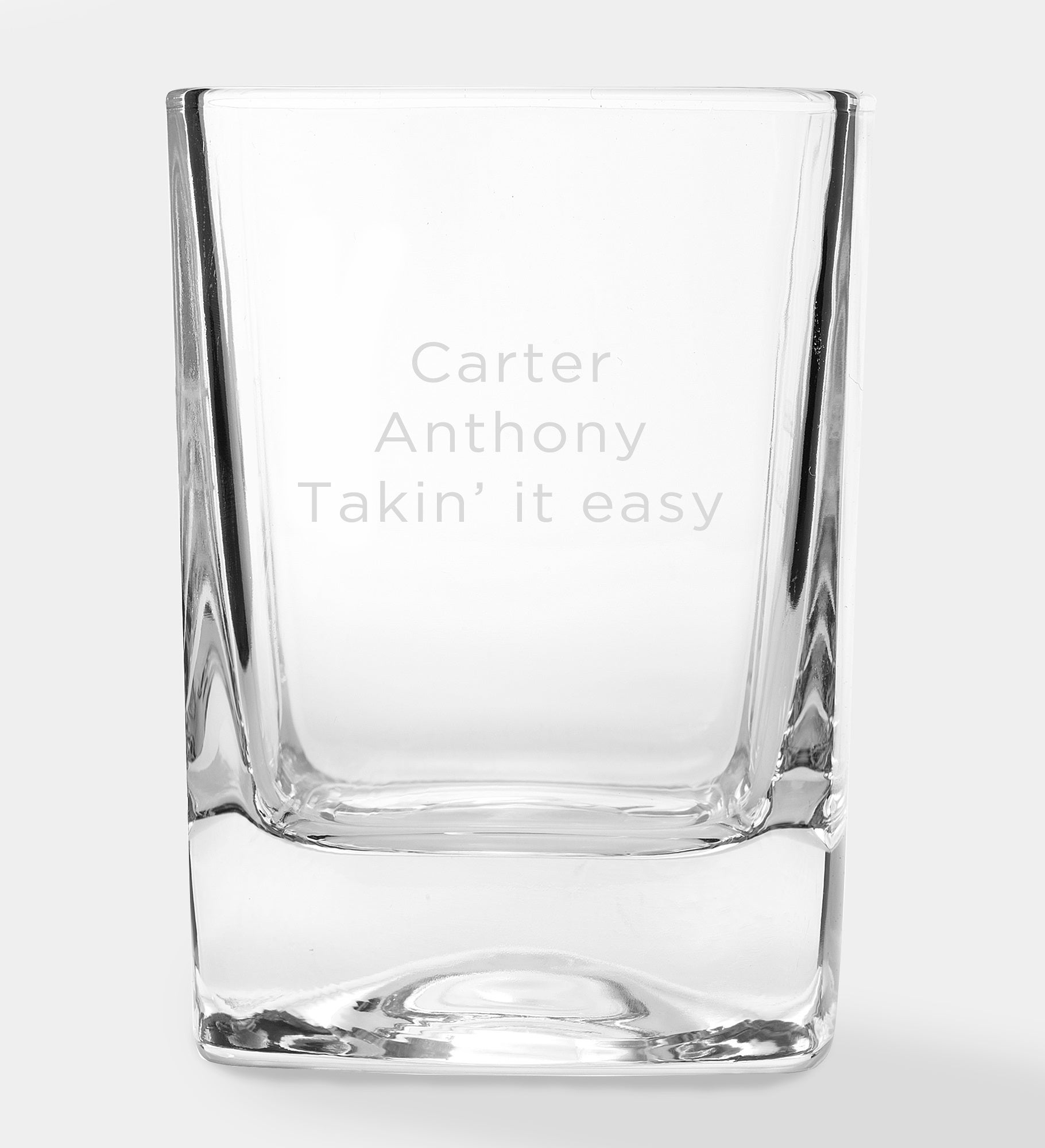 Etched Corkcicle Whiskey Ice Wedge Glass