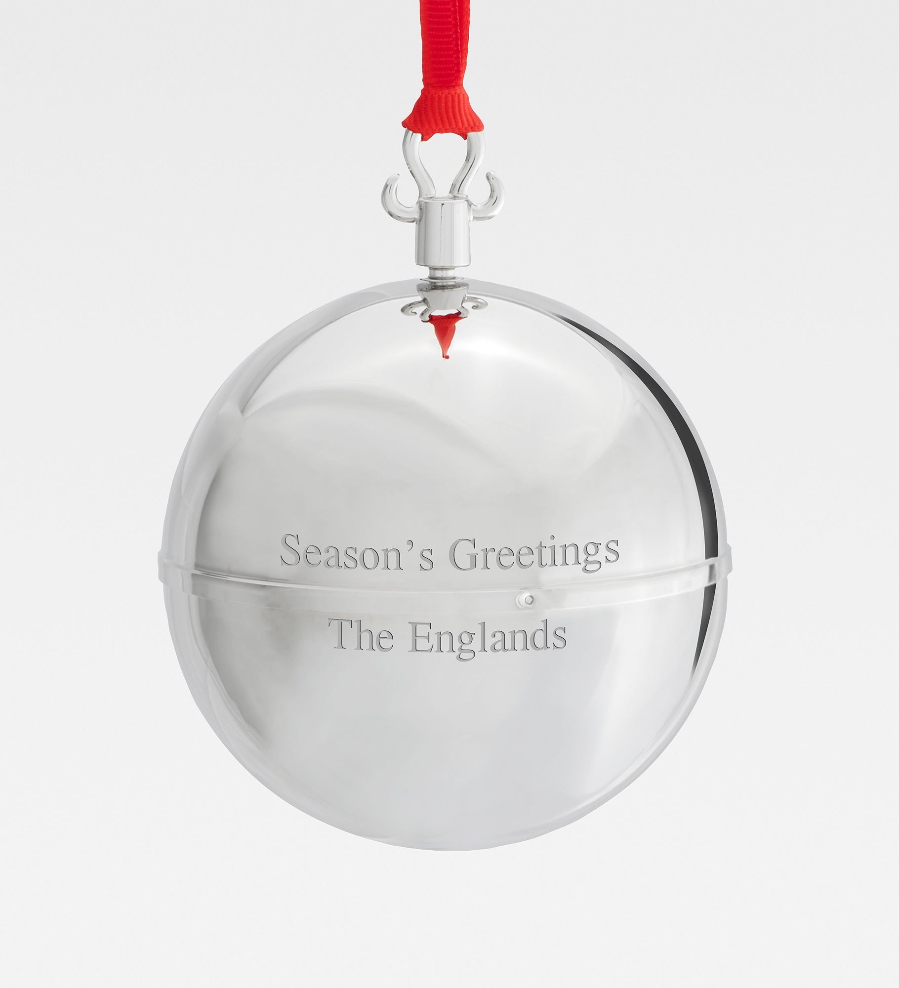 Engraved Musical Metal Ball Ornament