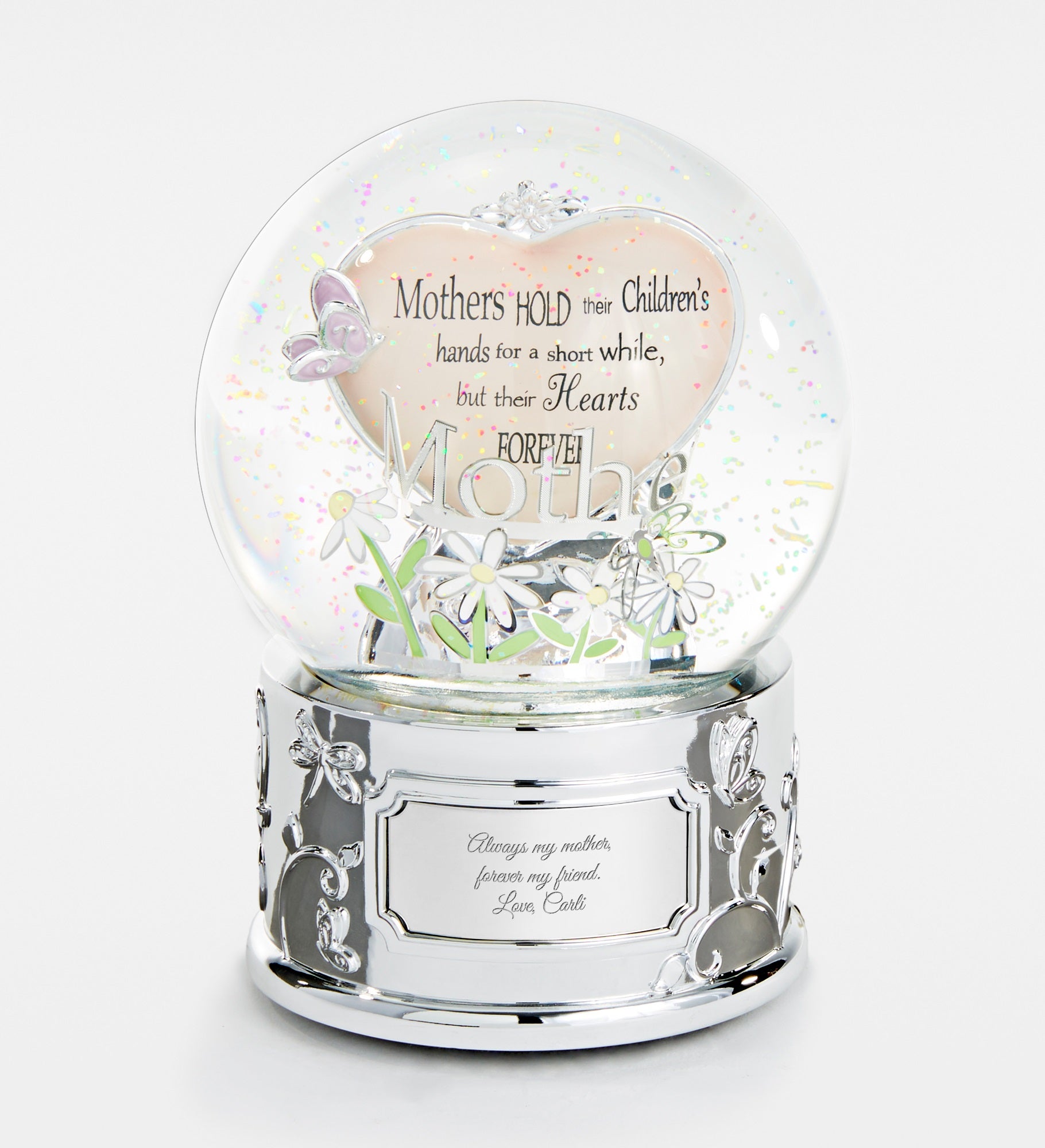 Engraved Mother's Love Snow Globe for Mom
