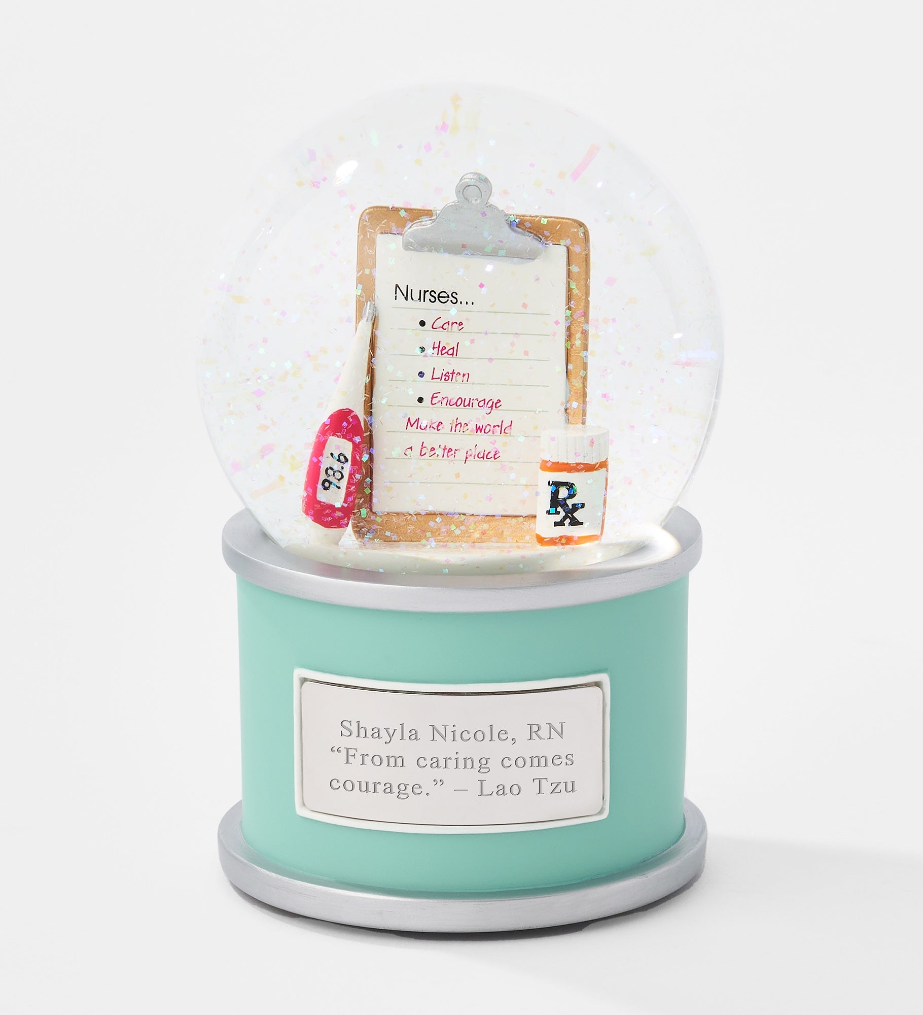  Engraved Recognition Nurse Snow Globe