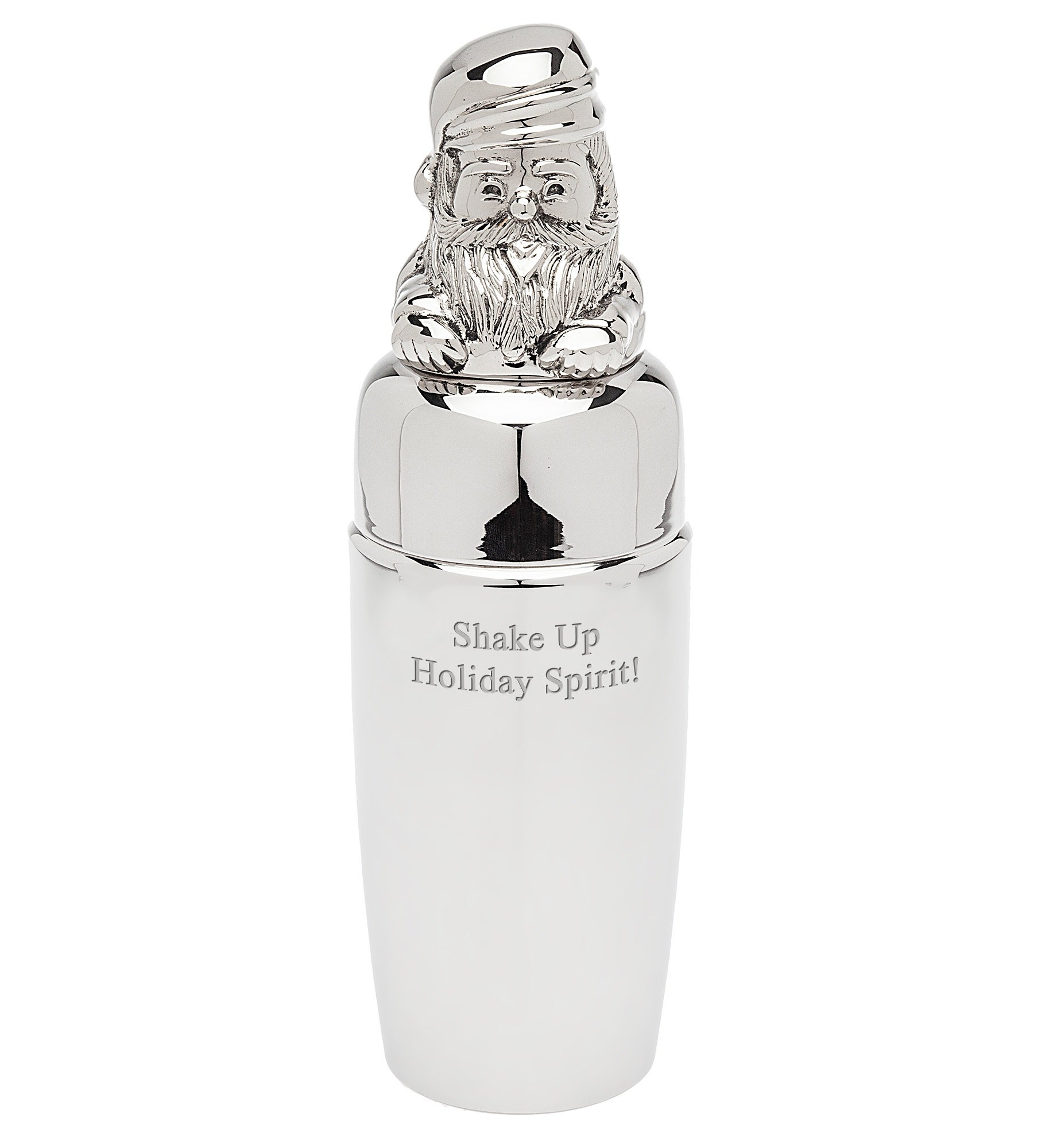Engraved Santa Cocktail Shaker