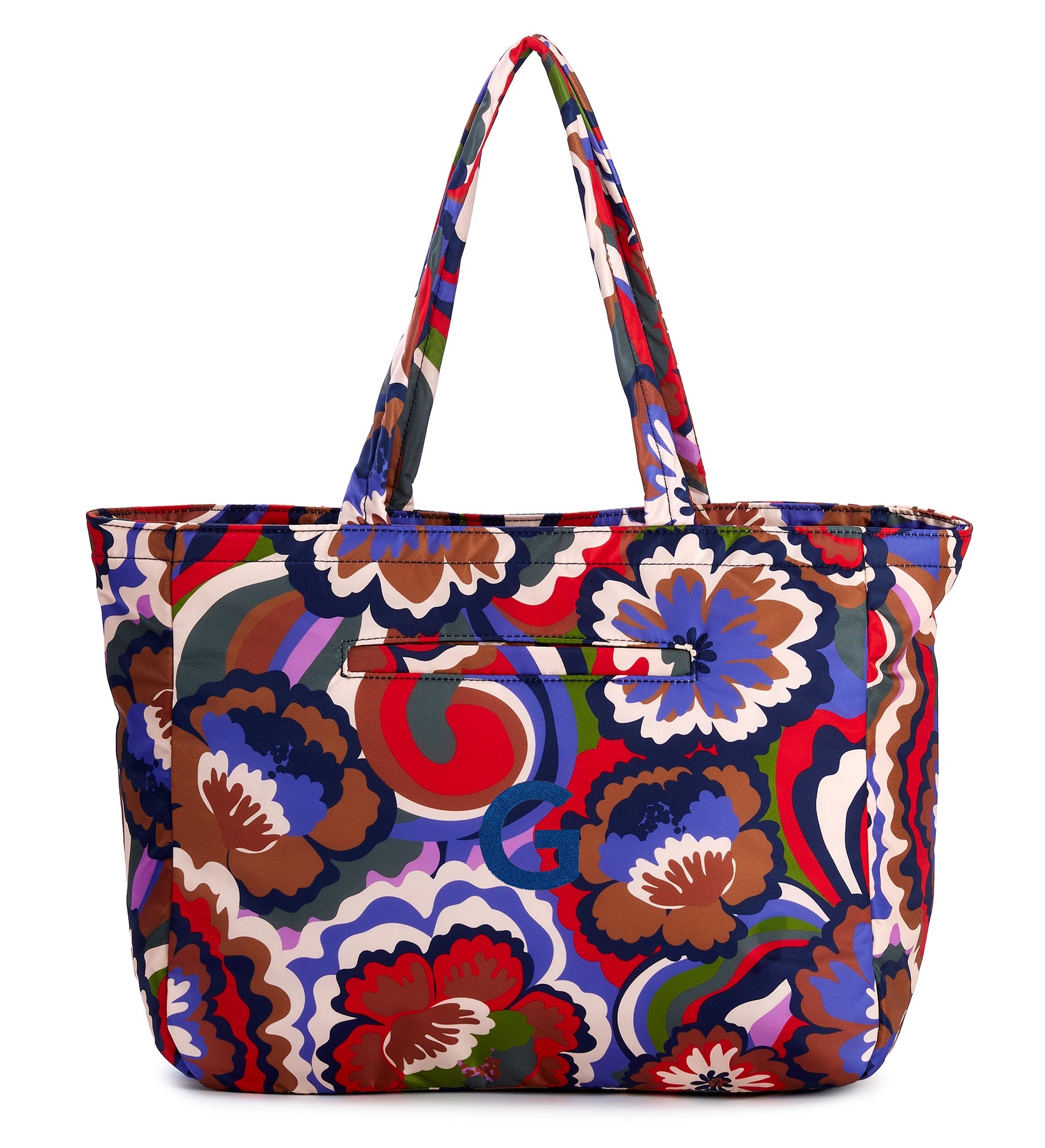 Embroidered Vera Bradley Hathaway Tote in Bossanova Bold