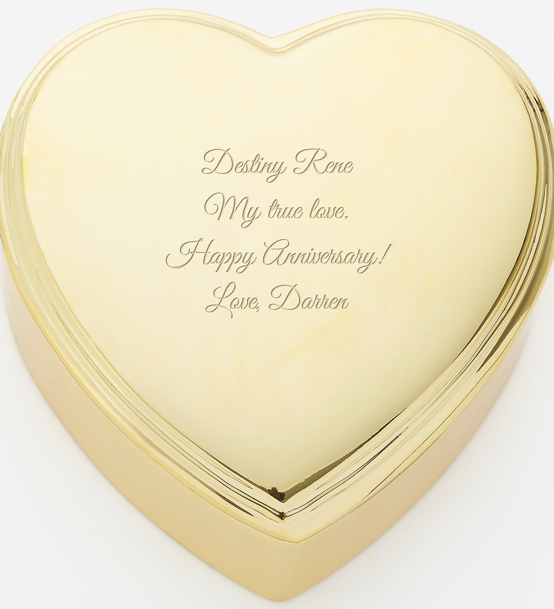 Kittenish Engraved Heart Box and Large Metal Hoop Set