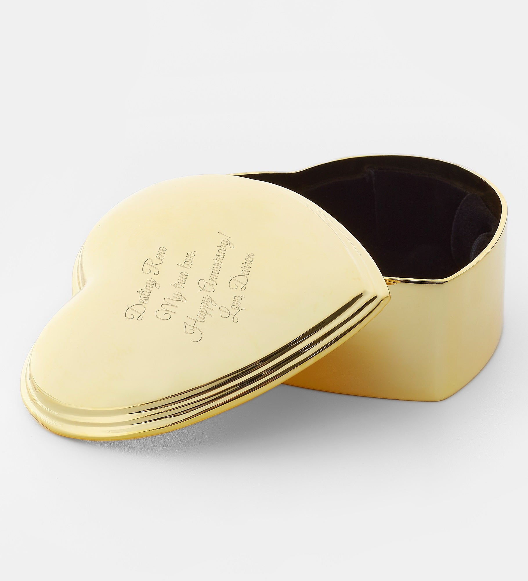 Kittenish Engraved Heart Box and Large Metal Hoop Set
