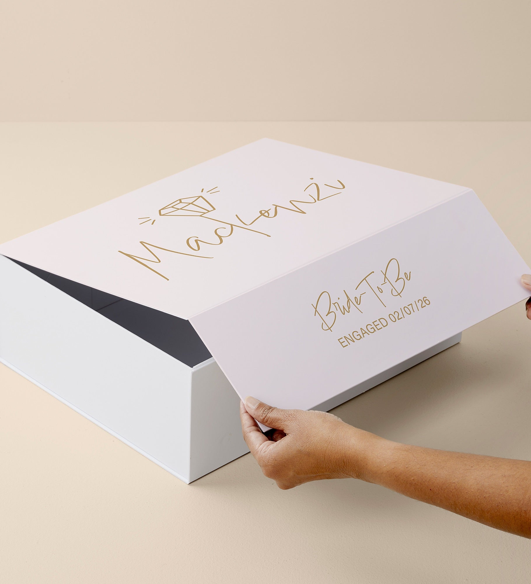 Kittenish Personalized Bridal Gift Box with Name