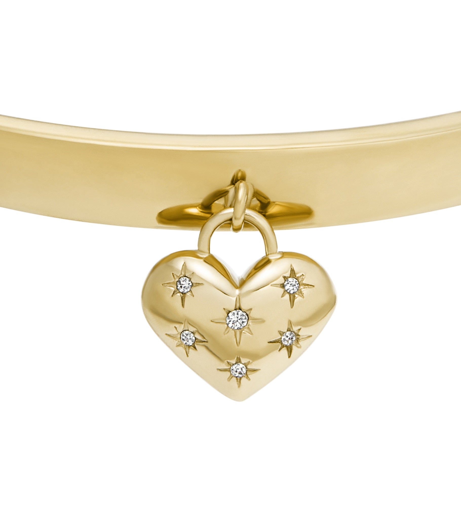 Fossil Heart Bangle Bracelet