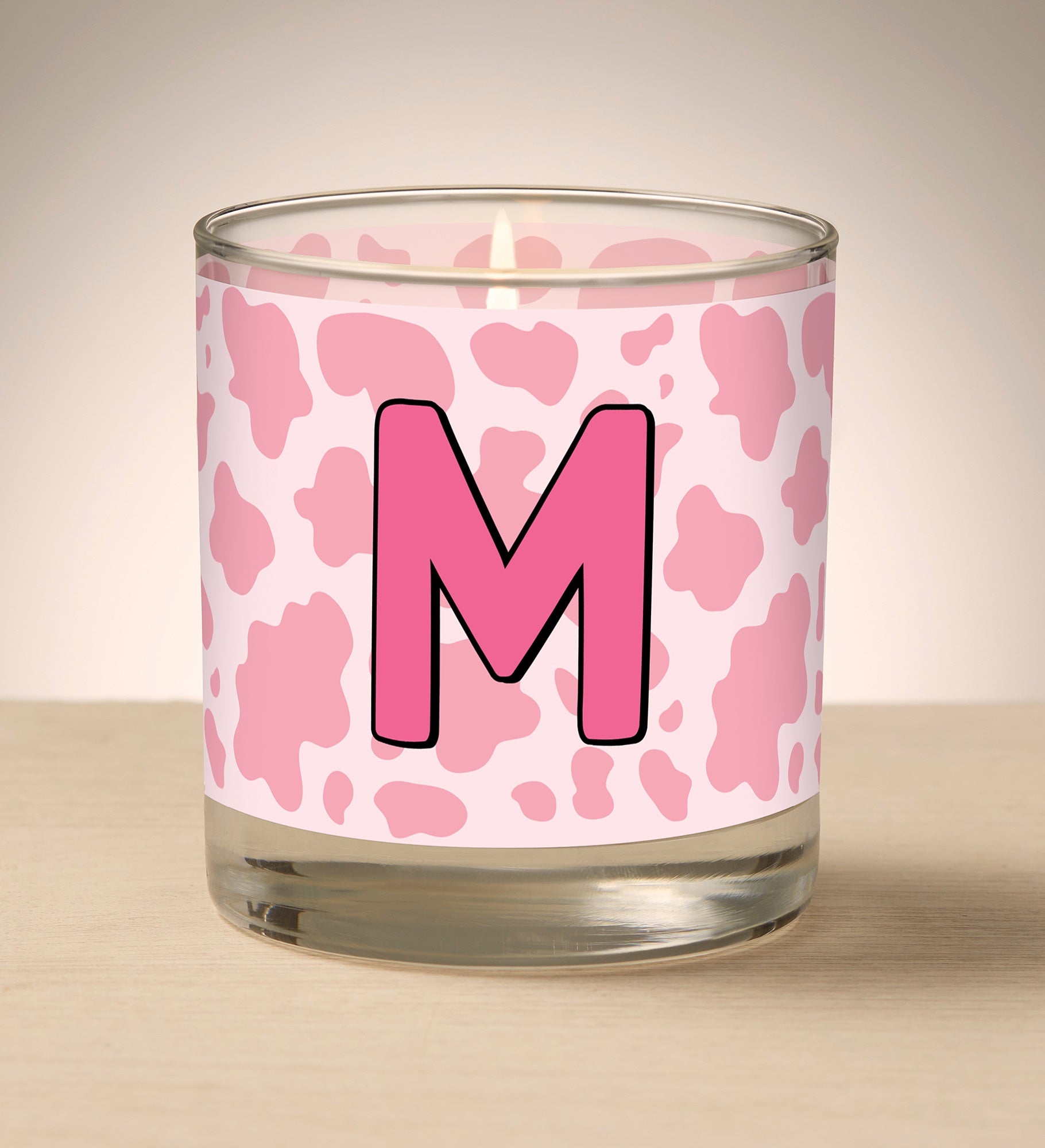 Kittenish Personalized Cowgirl Chic Glass Candle