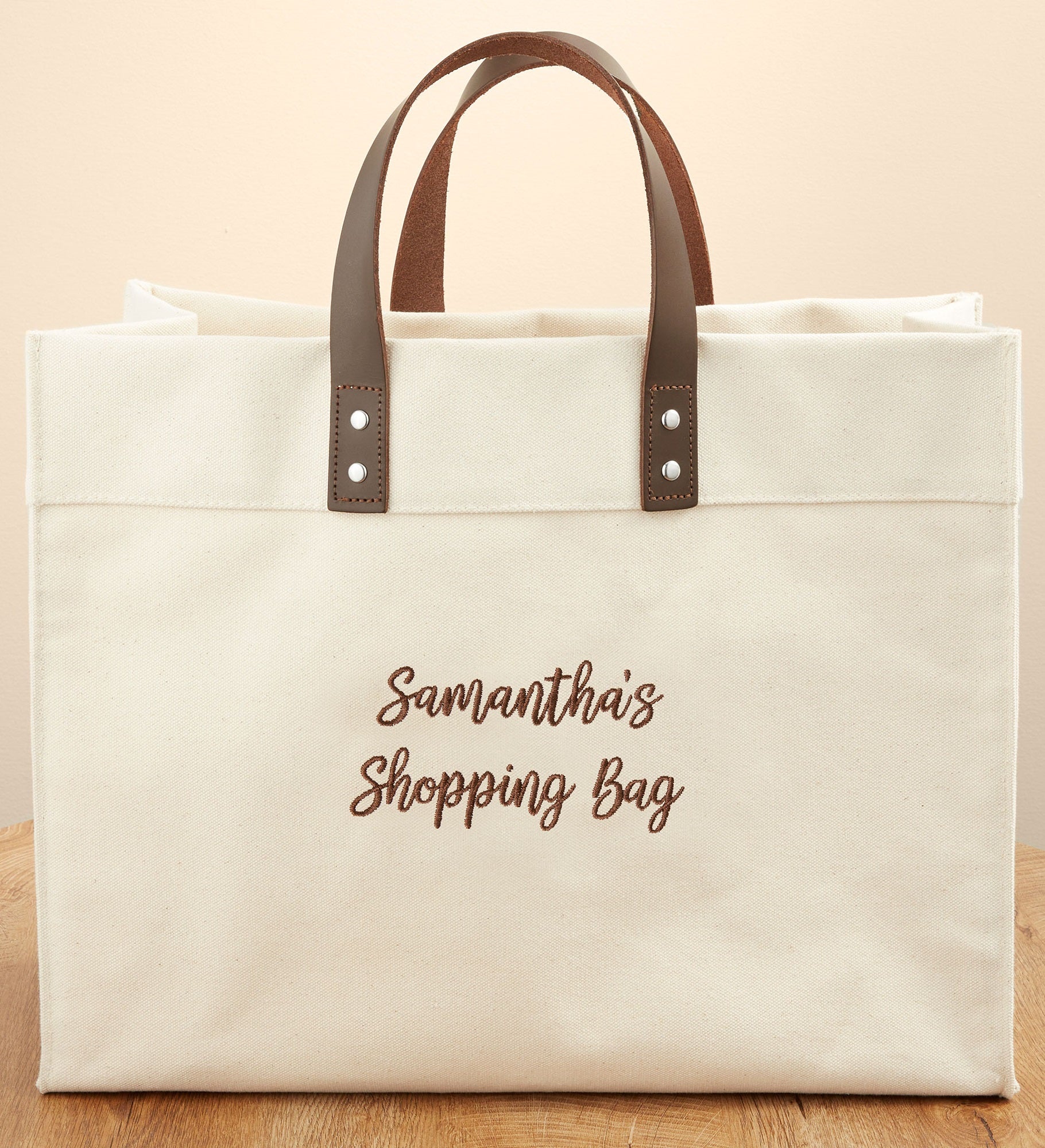 Embroidered Write Your Own Canvas Tote Bag by Jessie James Decker